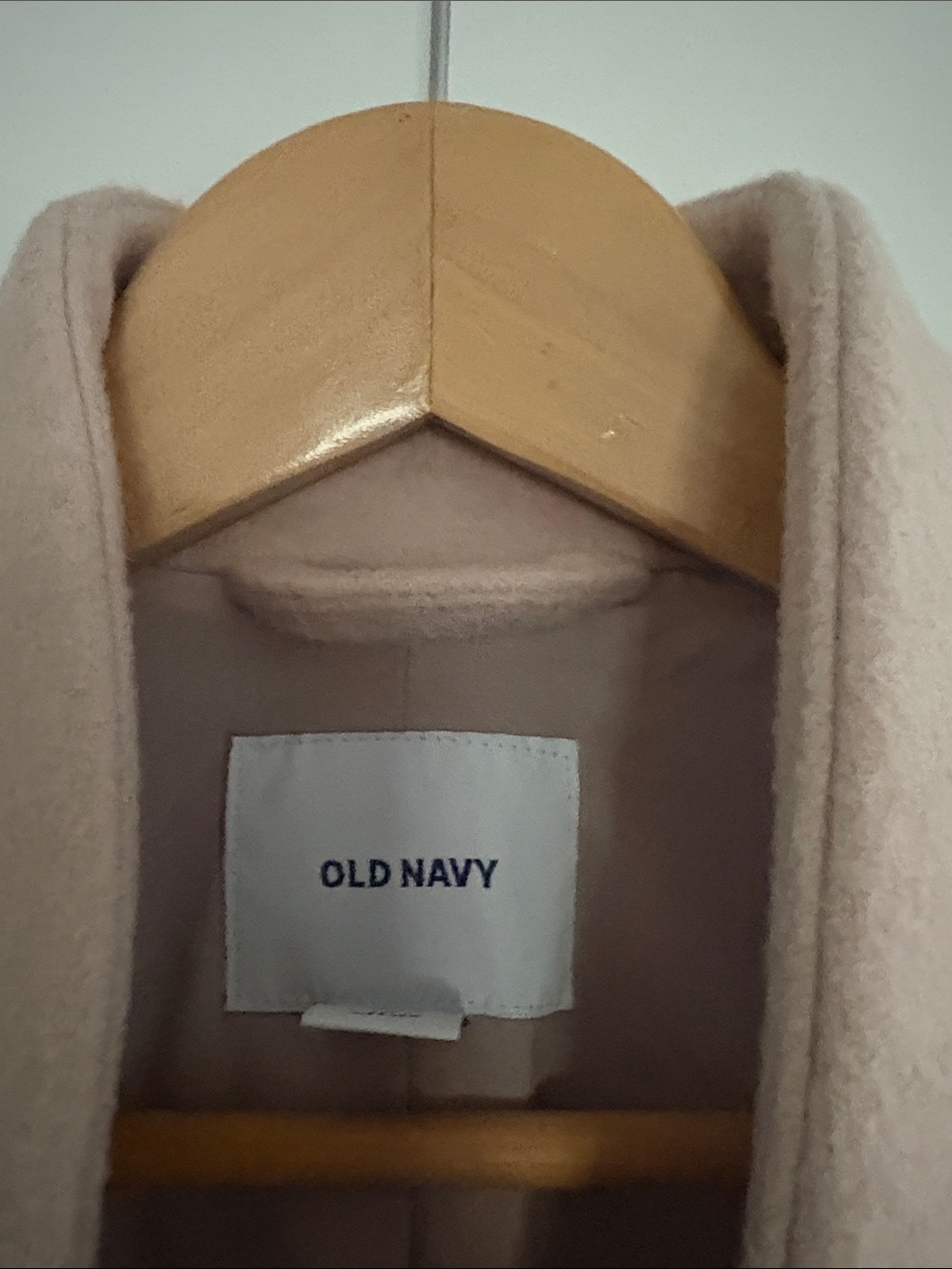 Old Navy Taupe two -Button wool blend Coat - Picture 2 of 6